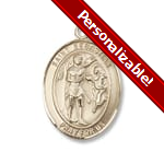 Gold Filled St. Sebastian Pendant w/ chain