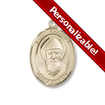 PERSONALIZE: Gold Filled St. Sharbel Pendant w/ Chain