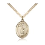 Gold Filled St. Stephen the Martyr Pendant w/ chain