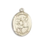 Gold Filled St. Vitus Pendant w/ Chain