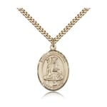 Gold Filled St. Walburga Pendant w/ chain