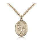 Gold Filled St. Zachary Pendant w/ chain
