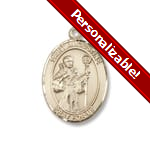 PERSONALIZE: Gold St. Augustine Medal - 14KT