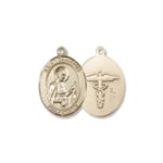 Gold St. Camillus of Lellis - Nurse Medal 14KT