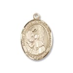 Gold St. Elizabeth of the Visitation Medal - 14KT