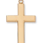 Gold/Sterling Silver Cross with 24 inch chain 