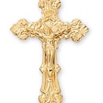 Gold/Sterling Silver Crucifix on 18 inch chain