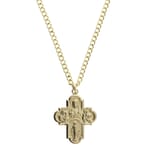 Gold/Sterling Silver Four-Way with 24 inch chain