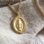 Miraculous Medal Gold Chain