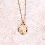 Gold/Sterling Silver Miraculous Medal Pendant on 18 inch chain