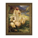 Good Shepherd w/ Gold Frame 