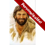 Head of Christ Personalized Prayer Card (Priced Per Card)