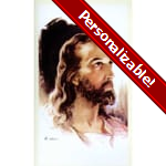Head of Christ (Sallman) Personalized Prayer Card (Priced Per Card)