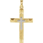 Hollow Cross Pendant -14K Gold
