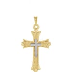 Hollow Cross Pendant -14K Gold