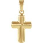 Hollow Cross Pendant -14K Gold