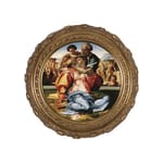 Holy Family by Michelangelo on Canvas w/ Ornate Gold Frame 