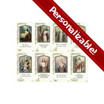 Immaculate Assorted Subjects Series Personalized Prayer Card (Priced Per Card)