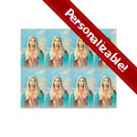 Immaculate Heart of Mary Personalized Prayer Card (Priced Per Card)