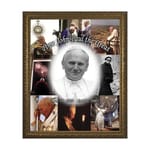 John Paul the Great Collage w/ Gold Frame 