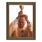 John Paul II with Chalice w/ Gold Frame (13x16)