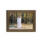 John Paul II (Walking Rosary) w/ Gold Frame 