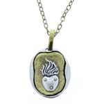 Keep Faith Brass and Sterling Pendant