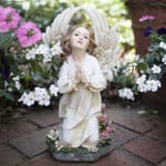 Kneeling Angel Figure, 14 inch