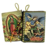 Our Lady  of Guadalupe & St Michael Two Sided Rosary Pouch