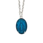 Miraculous Medal Blue Enamel (Large)