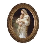 L'Innocence on Canvas w/ Gold Oval Frame