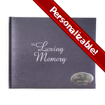 In Loving Memory Guest Book, 7 by 5 1/2 inches