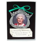 In Loving Memory  Pewter Photo Ornament, 2.25