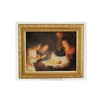 Nativity (Gherado delle notti) Solid Wood Gold Frame (8x10) 
