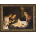 Nativity w/ Gold Frame