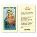 Novena Prayer to the Immaculate Heart of Mary - Prayer Card