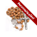 PERSONALIZE: Olivewood Rosary - 4X6MM