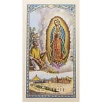 Oración a la Virgen de Guadalupe (Our Lady of Guadalupe and Juan Diego) - Spanish Prayer Card