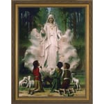 Our Lady of Fatima w/ Gold Frame 