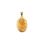 Oval St. Christopher Medal -18K Gold