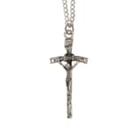 Pewter Papal Crucifix with 24 inch chain