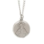 Pewter Scapular Medal with 24 inch chain