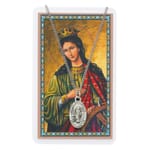 Pewter St. Catherine Medal with Prayer Card