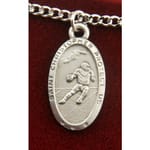 Pewter St. Christopher Medal - Football