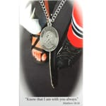 Pewter St. Christopher Medal with Prayer Card - Ice Hockey