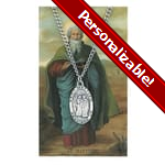 Pewter St. Matthew Medal with Prayer Card