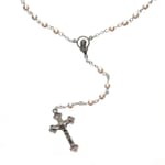Pink Glass Baby Rosary