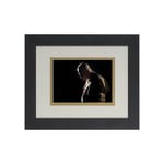 Pope Benedict in Prayer (Matted w/ Black Frame) 8x10