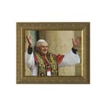Pope Benedict Rejoicing w/ Gold Frame  (16x20)