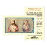 Prayer of Consecration - Sacred Heart of Jesus and Immaculate Heart of Mary - Prayer Card